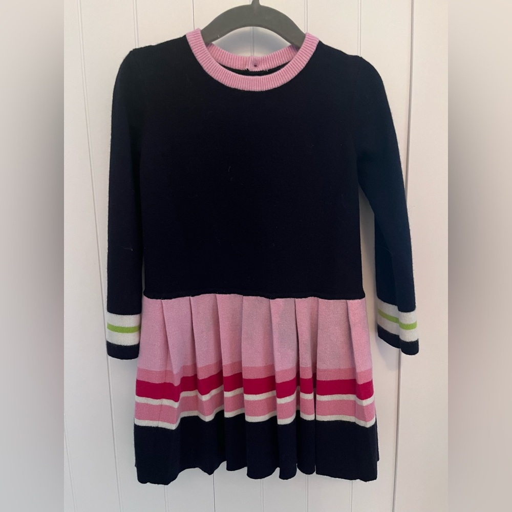 Jacadi Paris sweater dress with pleated bottom, size 3